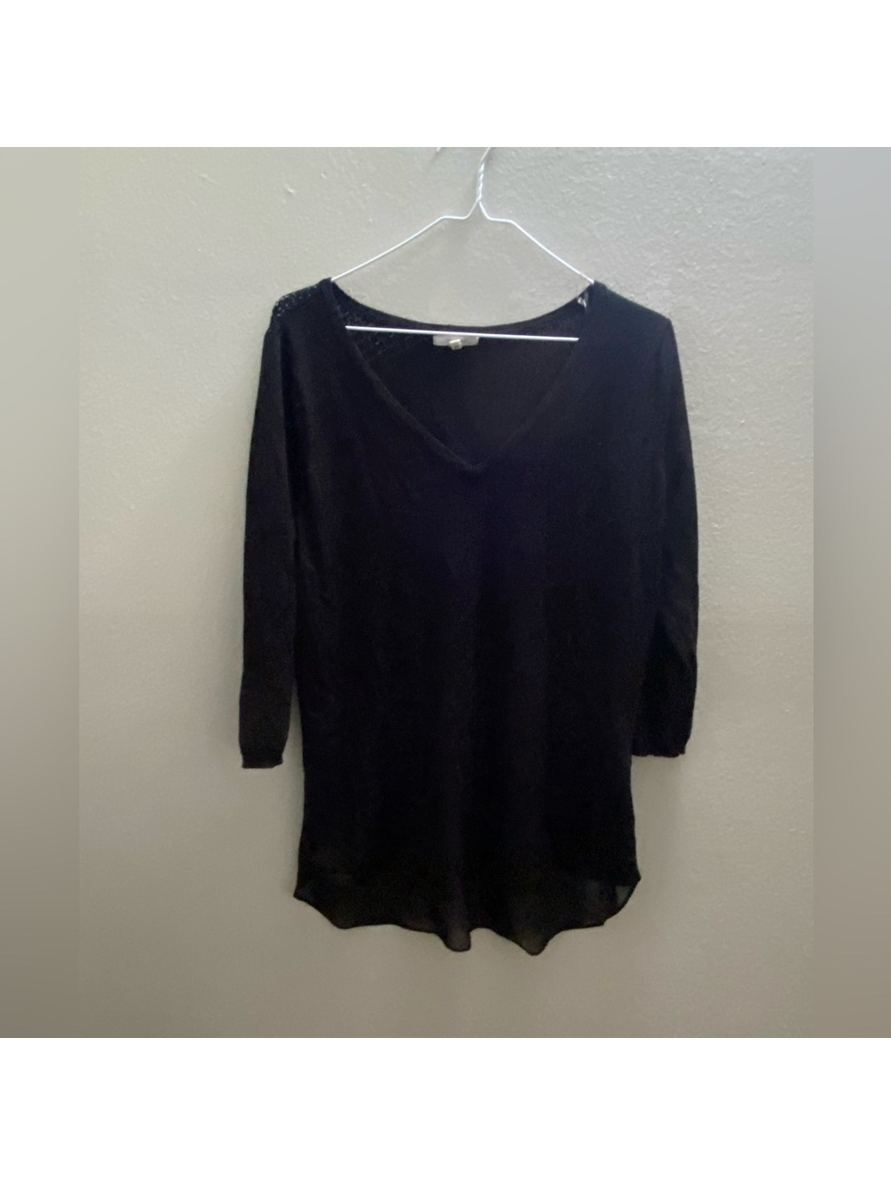 Women’s Maurices Medium Black 3/4 Sleeve Blouse Tote3